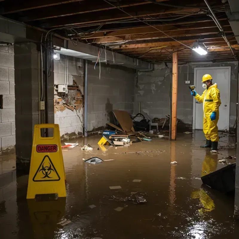 Flooded Basement Electrical Hazard in Blowing Rock, NC Property